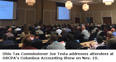 Tax commissioner speaks at Columbus Accounting Show
